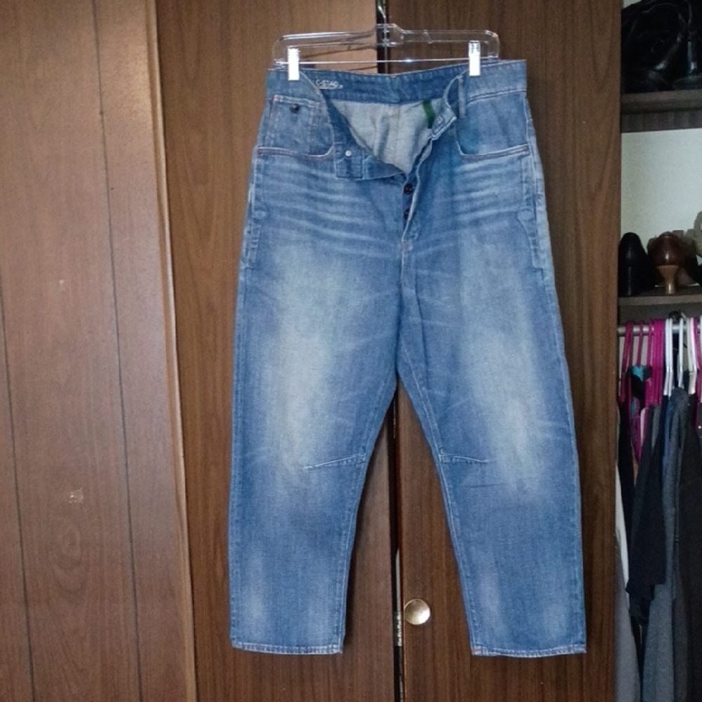 GSTAR Women's Jeans Boyfriend, Cropped, Denim.  GSTAR Raw Originals